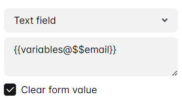 access storage variable