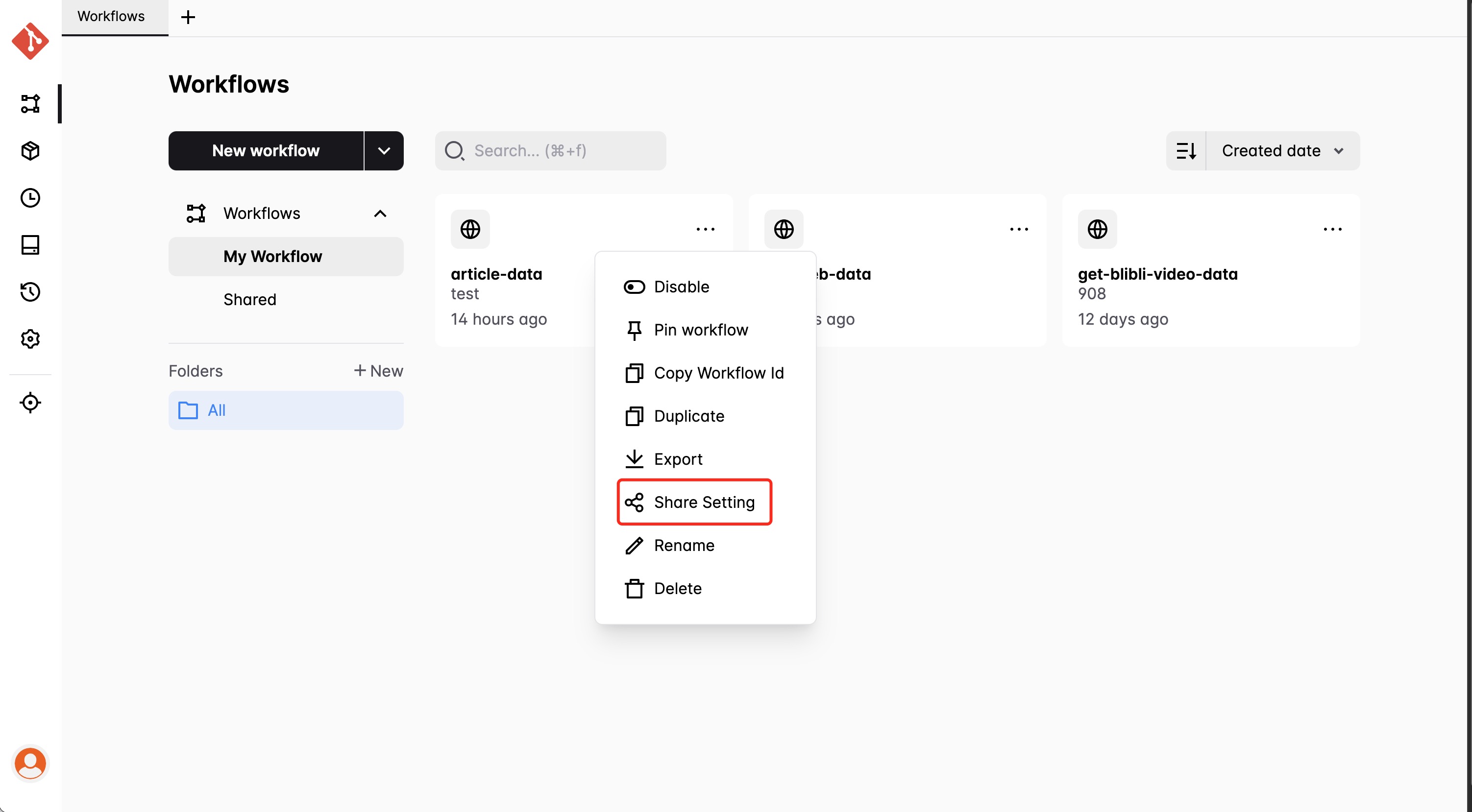 Shared Workflow